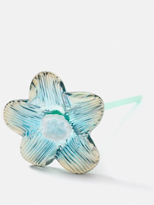 Mujer/Hombre HOFF MOUTHBLOWN CRYSTAL FLOWER SILVER