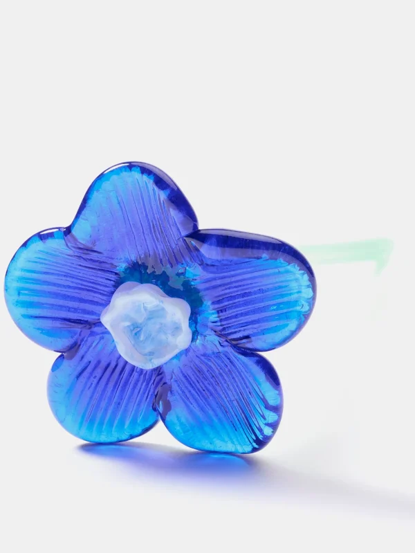 Mujer/Hombre HOFF MOUTHBLOWN CRYSTAL FLOWER BLUE