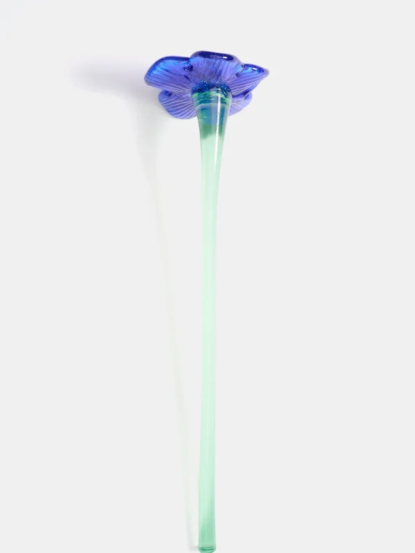 Mujer/Hombre HOFF MOUTHBLOWN CRYSTAL FLOWER BLUE