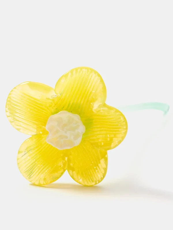 Mujer/Hombre HOFF MOUTHBLOWN CRYSTAL FLOWER YELLOW